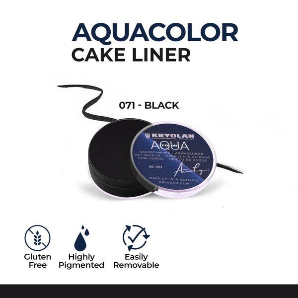 Black Aqua Colour Liner Matte